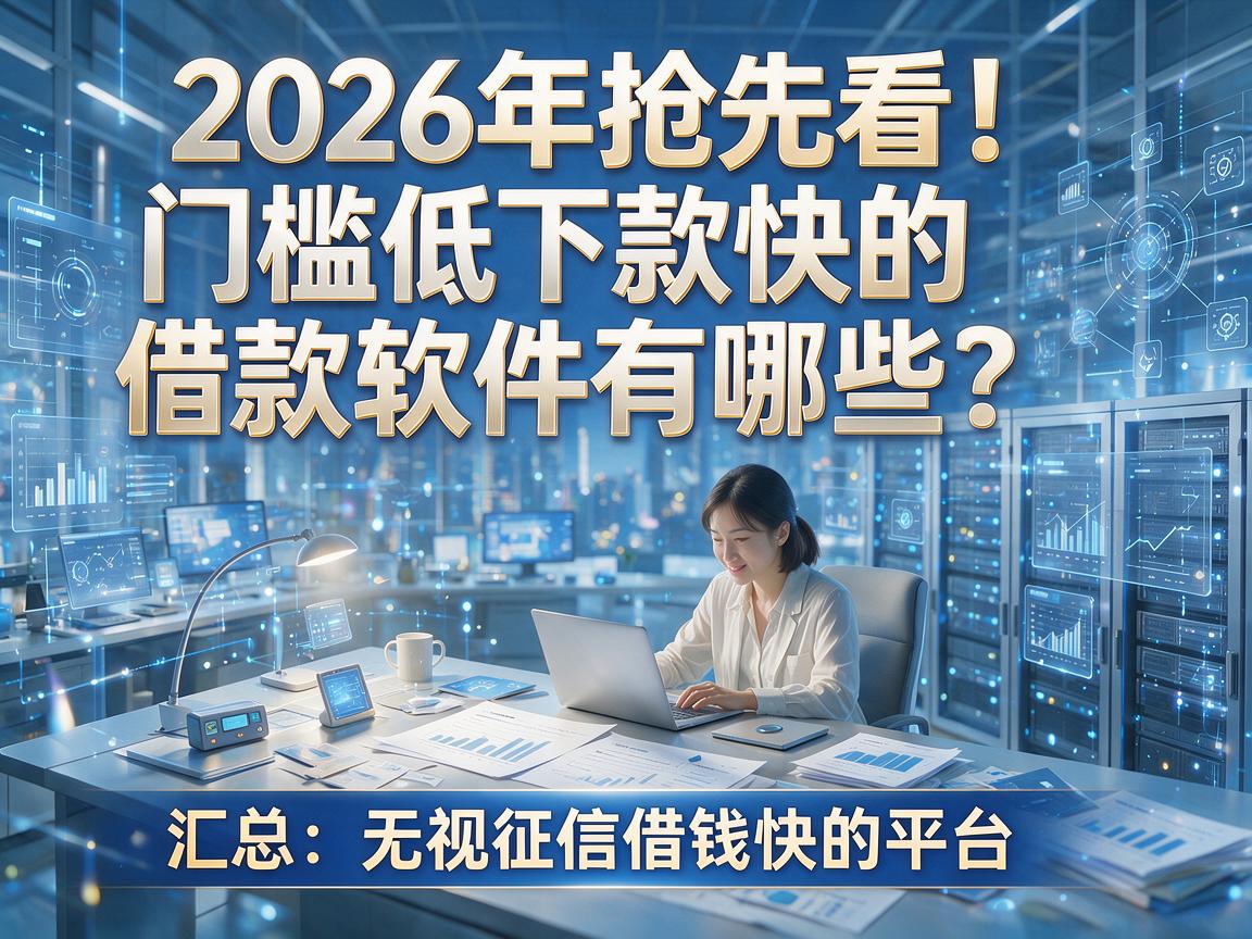 2026年抢先看！门槛低下款快的借款软件有哪些？汇总五个无视征信借钱快的平台